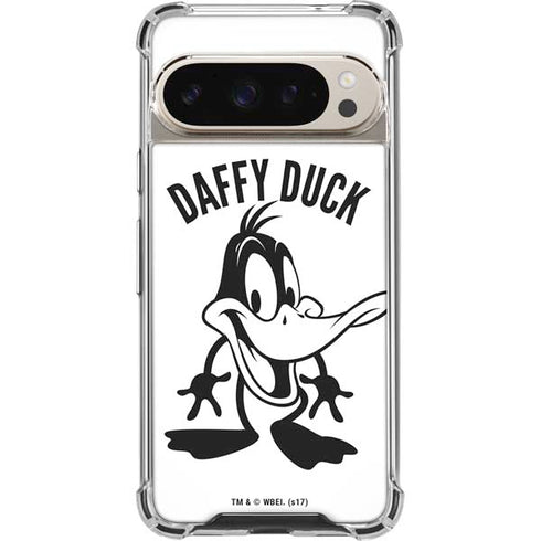 Looney Tunes Daffy Duck Big Head Pixel 9/9 Pro Clear Case